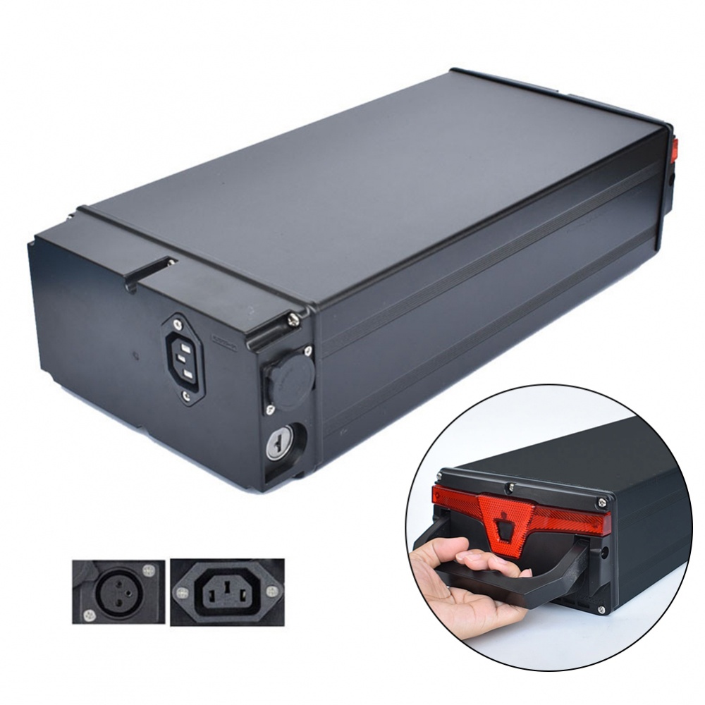 Hộp Pin Lithium 1865o / 21700 385x172x95mm Màu Đen Cho Xe Đạp Điện