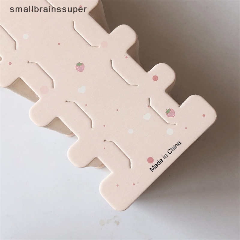 Set 50 Thẻ Giấy Dài Trưng Bày Kẹp Tóc / Vòng Tay / Dây Buộc Tóc Trang Sức DIY SBS