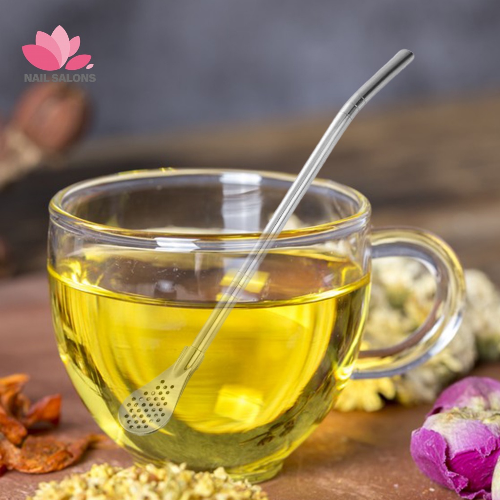 Muỗng Ống Hút Bằng Thép Không Gỉ 3 Trong 1 Với Bộ Lọc Cách Nhiệt Đầu Có Thể Tháo Rời Thân Thiện Với Môi Trường Có Thể Tái Sử Dụng