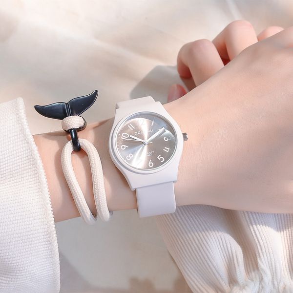 Bộ Đồng Hồ Đeo Tay Mặt Tròn Chống Nước Thời Trang Cho Nữ