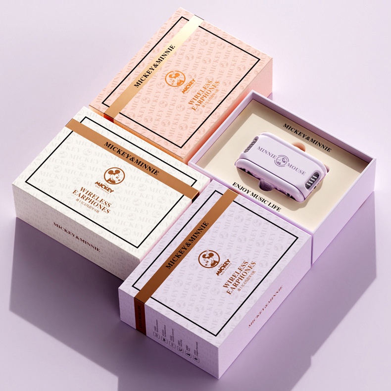 Tai Nghe 1200mAh New Disney Q8 Bluetooth 5.3 Sạc Dự Phòng Không Dây Thiết Kế Từ Tính 2 Trong 1 Pin Thấp Chất Lượng Cao