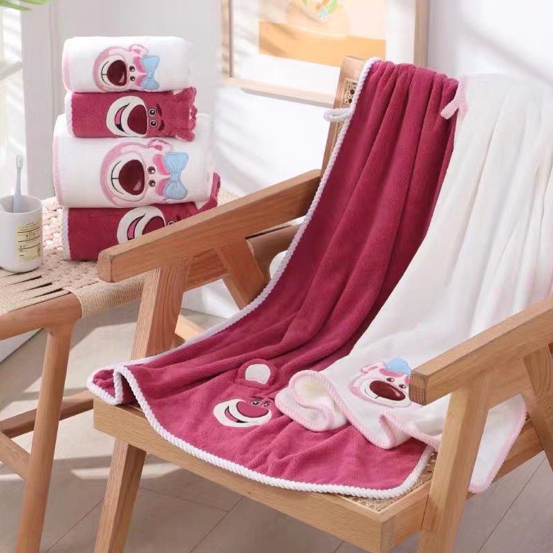 Lotso Khăn Lông Cừu San Hô Dày Mềm Mại Thấm Hút Tốt Nhiều Màu Sắc Cho Bé