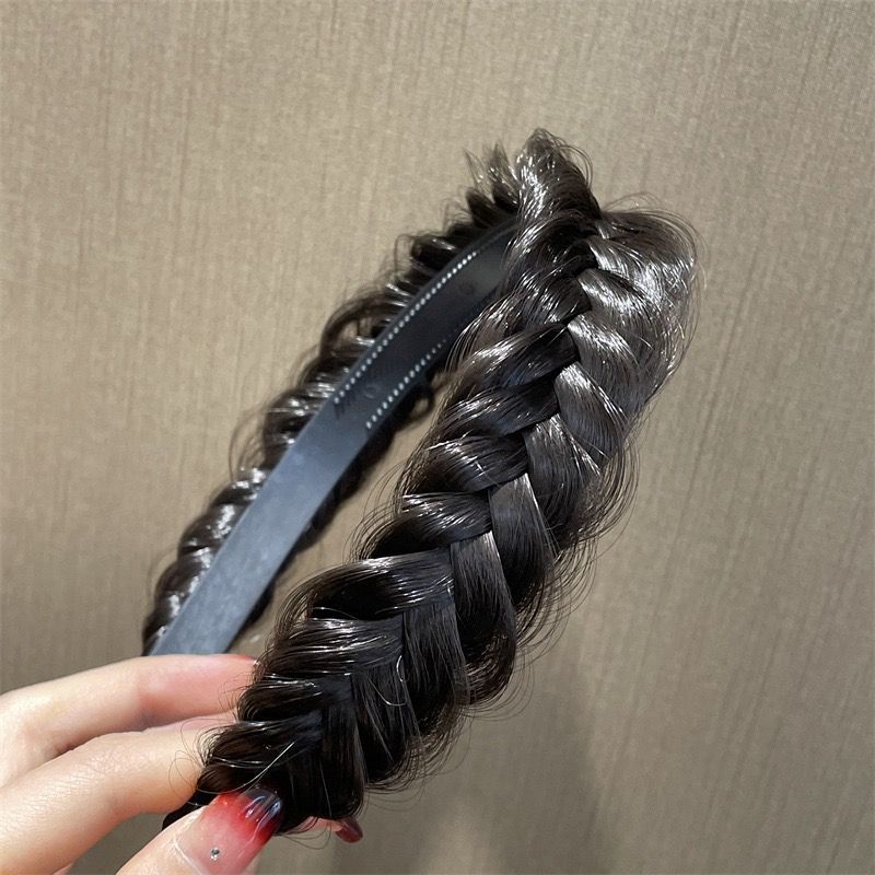 Băng Đô Dạng Tóc Giả Thắt Bím Handmade Chống Trượt Dành Cho Nữ