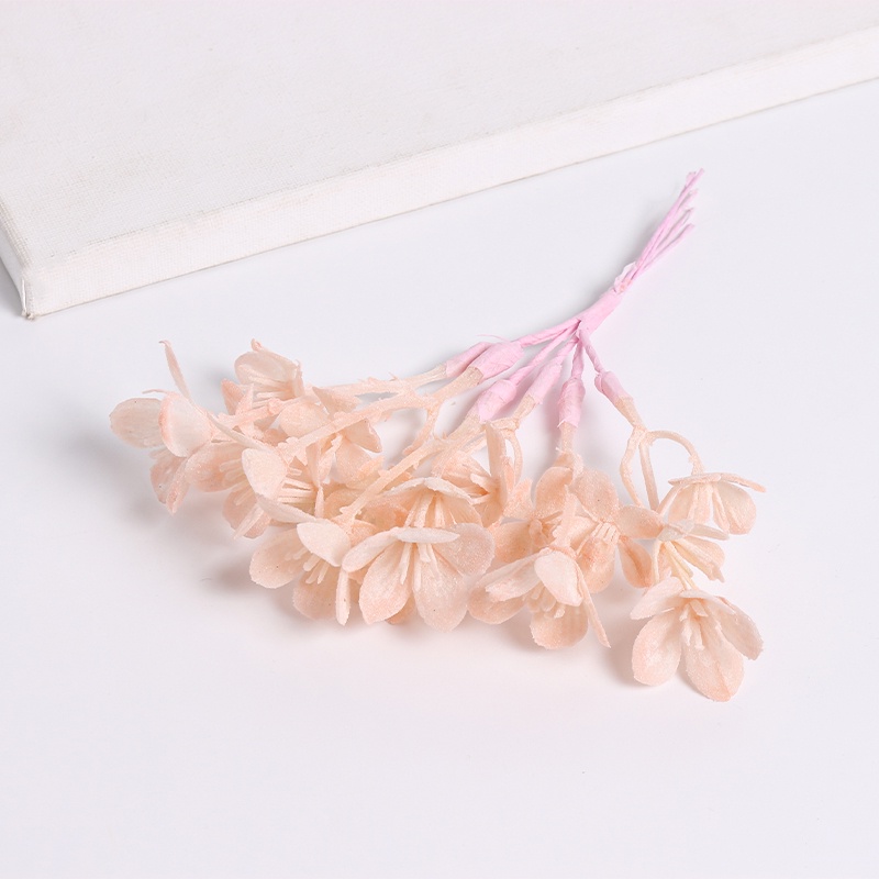 Bó Hoa Hồng Nhân Tạo Mini Màu Hồng Dùng Trang Trí Nhà Cửa / Tiệc Cưới DIY