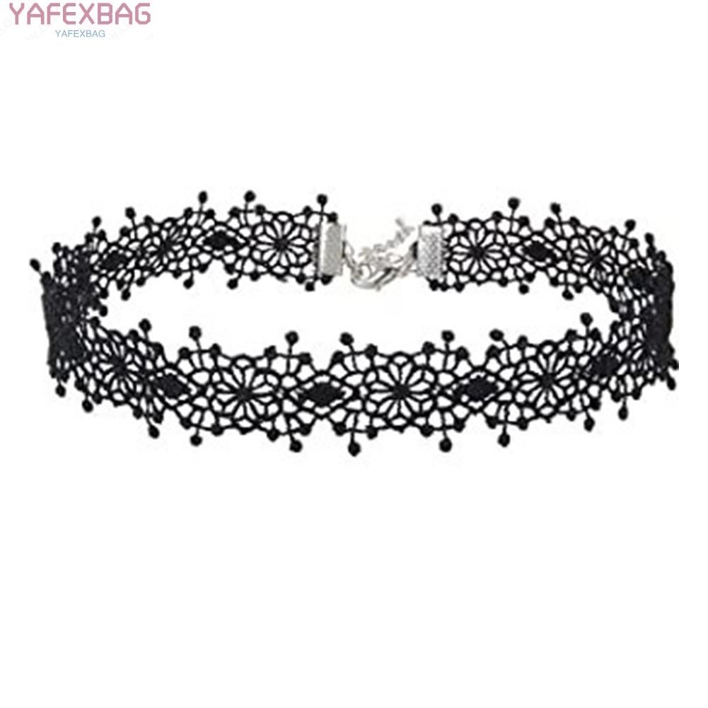 Vòng Cổ Ren Lưới Màu Đen Phong Cách Cổ Điển Thời Trang Cho Nữ