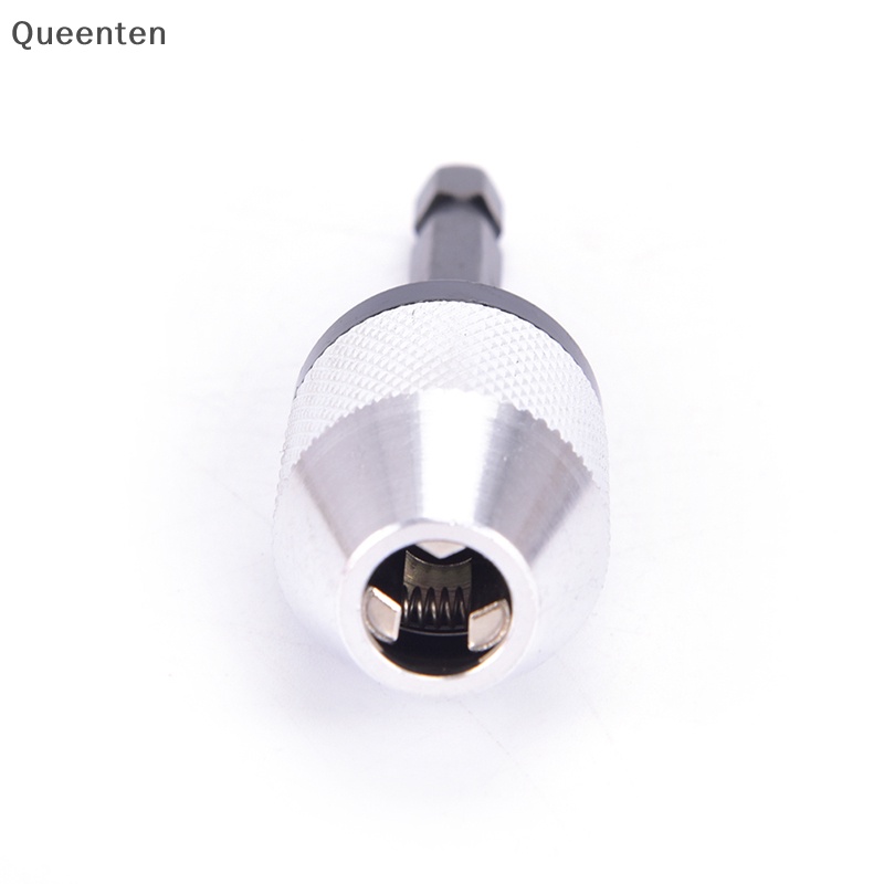 Queenten 1/4 "hex shank keyless drill chuck quick change bit driver converter adapter qt