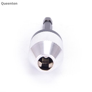 Queenten 1/4 "hex shank keyless drill chuck quick change bit driver converter adapter qt