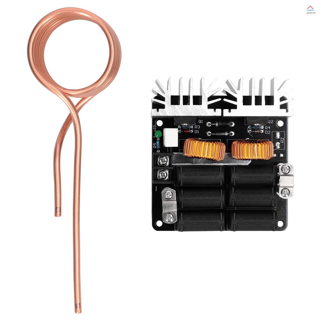Bảng Mạch Cảm Ứng Sưởi Ấm 1000W ZVS Với Ống Đồng Dành Cho Máy Sưởi Tự Làm