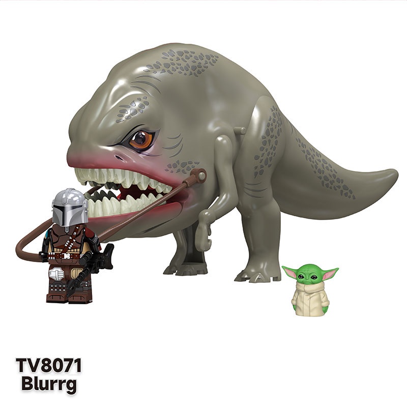 Đồ Chơi Mô Hình Lắp Ráp Nhân Vật Mandalorian Grogu Dewback Trong Phim star wars