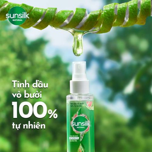 Xịt dưỡng tóc tinh dầu bưởi Sunsilk Natural giúp tóc chắc khỏe và giảm gãy rụng