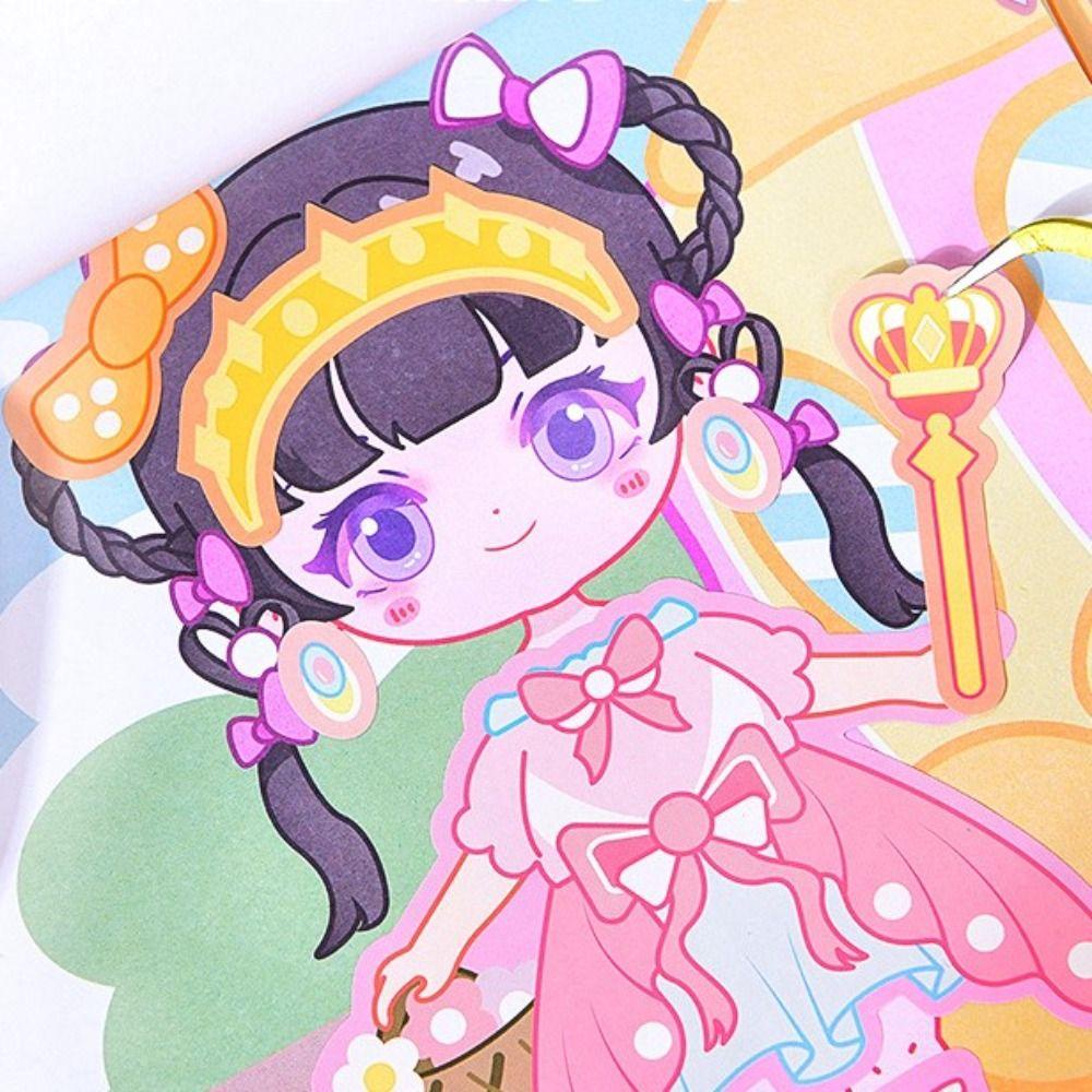 Mmluck girls sticker Dán Trang Trí Sách Hoạt Hình Công Chúa Cho Bé Gái / Trẻ Mới Biết Đi diy
