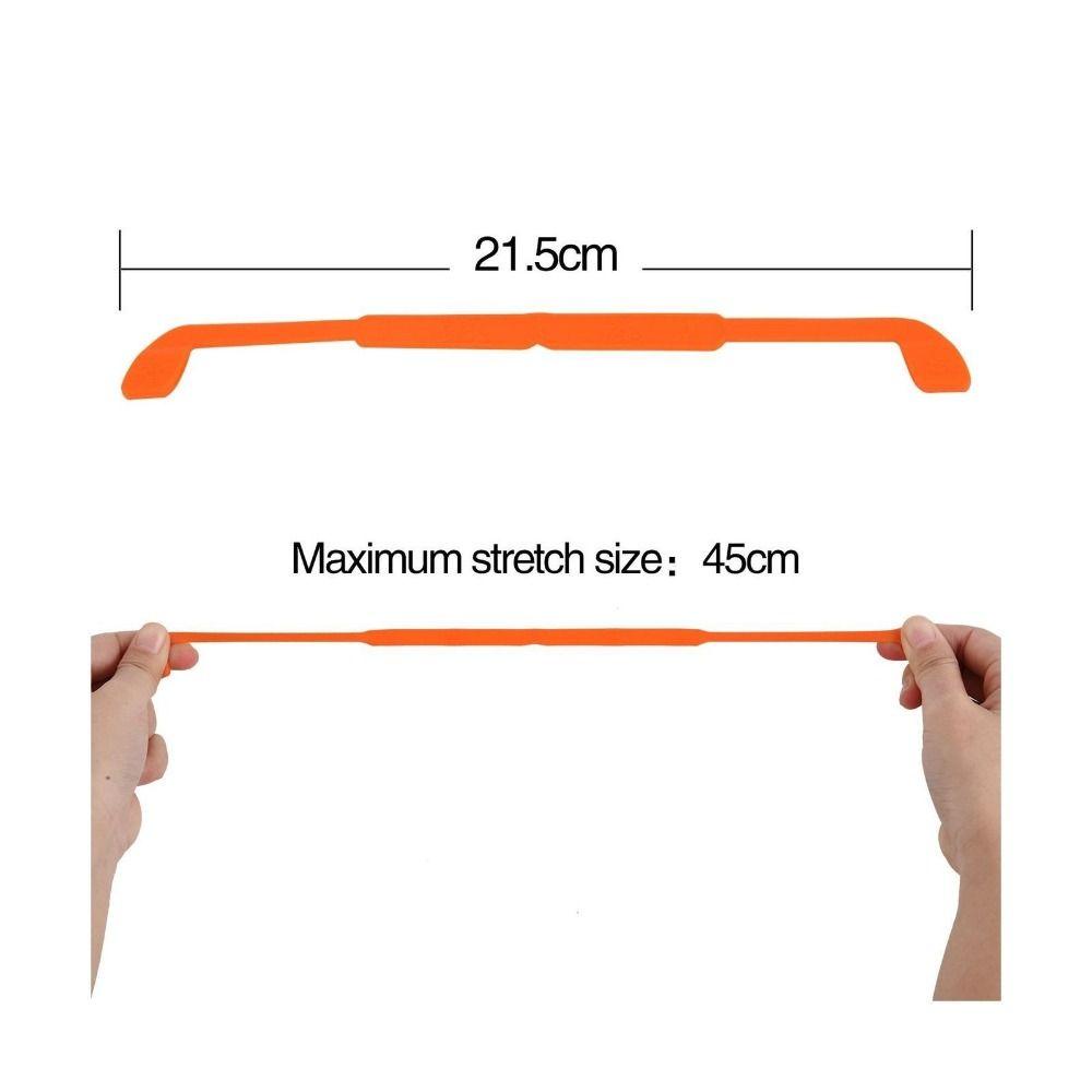Dây Đeo Mắt Kính Bằng Silicone Co Giãn Chống Trượt 10 Màu Tùy Chọn
