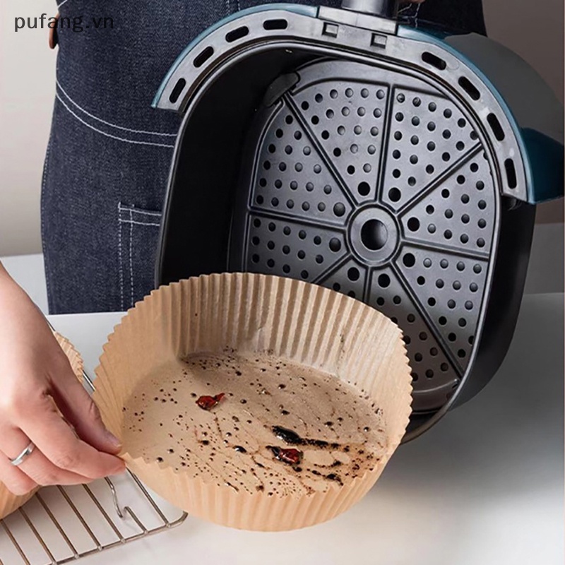 Pufang 50pcs air fryer giấy lót dùng một lần giỏ non-stick oil-proof baking paper vn