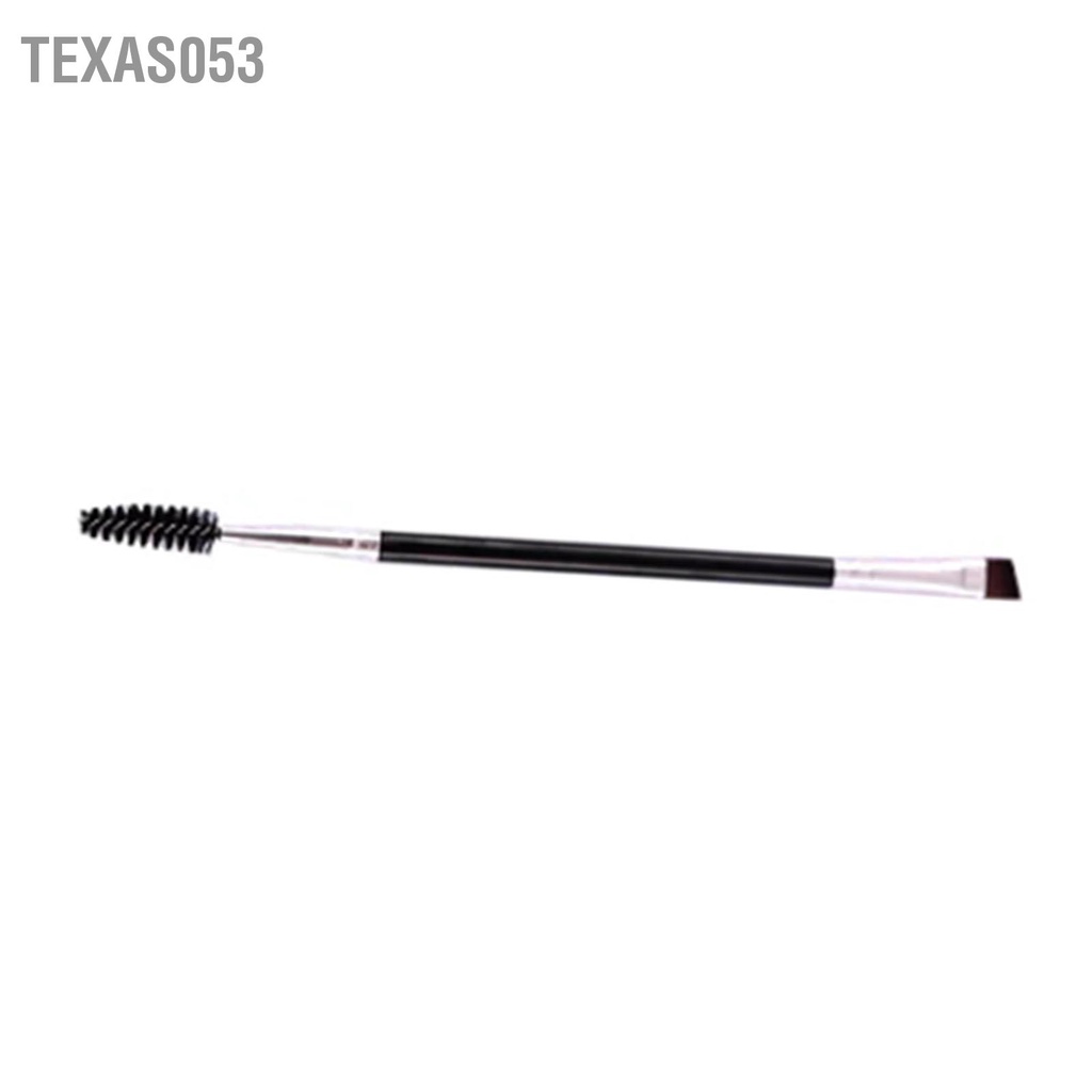 Texas053 Bàn chải lông mày hai đầu góc cạnh với Công cụ trang điểm di động Spoolies 5 9in