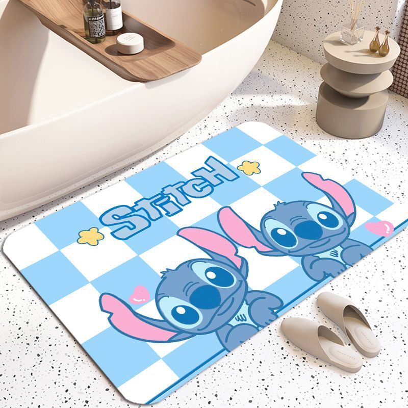 Thảm Chùi Chân Chống Trượt Hình stitch Đáng Yêu