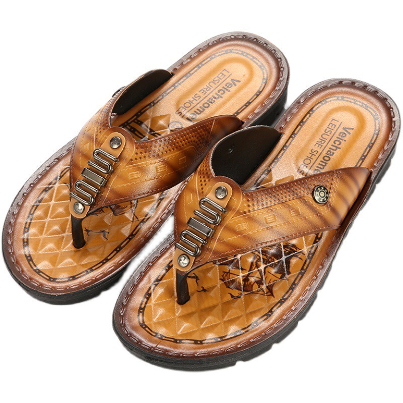 Lật Dép Xỏ Ngón Đế Mềm Chống Trượt Thời Trang Đi Biển Cho Nam