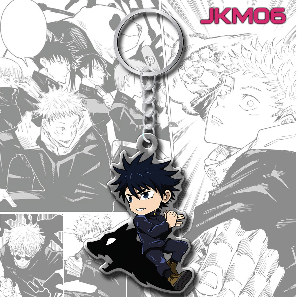 Móc khóa anime Jujutsu Kaisen hình nhân vật Gojo Itadori Sukana Megumi manga Nhật Bản phụ kiện tui xách trang trí