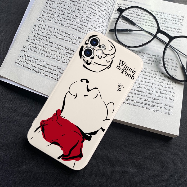 Dễ Thương Ốp Điện Thoại tpu Mềm Hình winnie the pooh Cho iphone 12 11 13 14 15 pro max xs x xr 7 8 15 plus