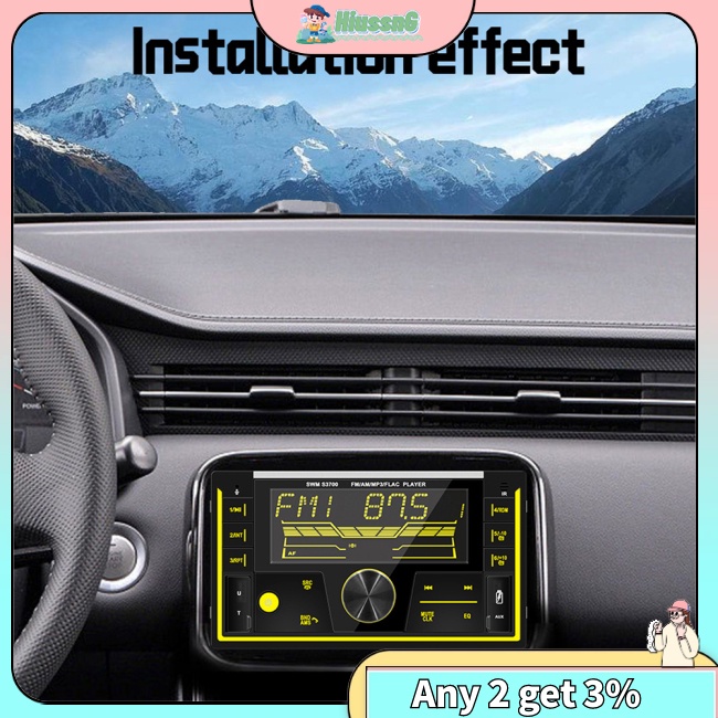 Hus 2-din car radio bộ sạc usb kép trên ô tô máy nghe nhạc mp3 hỗ trợ thẻ tf đầu vào usb đĩa aux với điều khiển từ xa