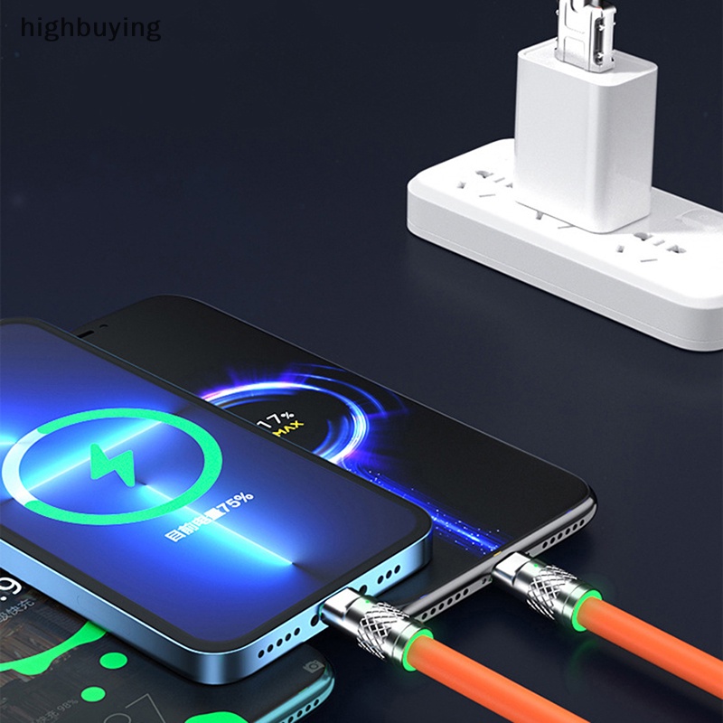 Cáp usb loại c 3in1 6a 120w chất lượng cao cho cáp micro usb a to type-c 8-pin lighg mới
