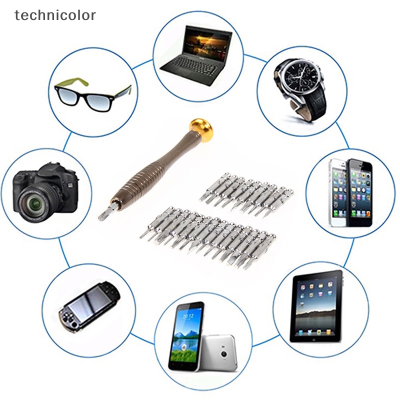 Giảm giá 1 bộ 25 trong 1 bộ dụng cụ ví tuốc nơ vít chính xác cho cửa hàng điện thoại thông minh macbook air