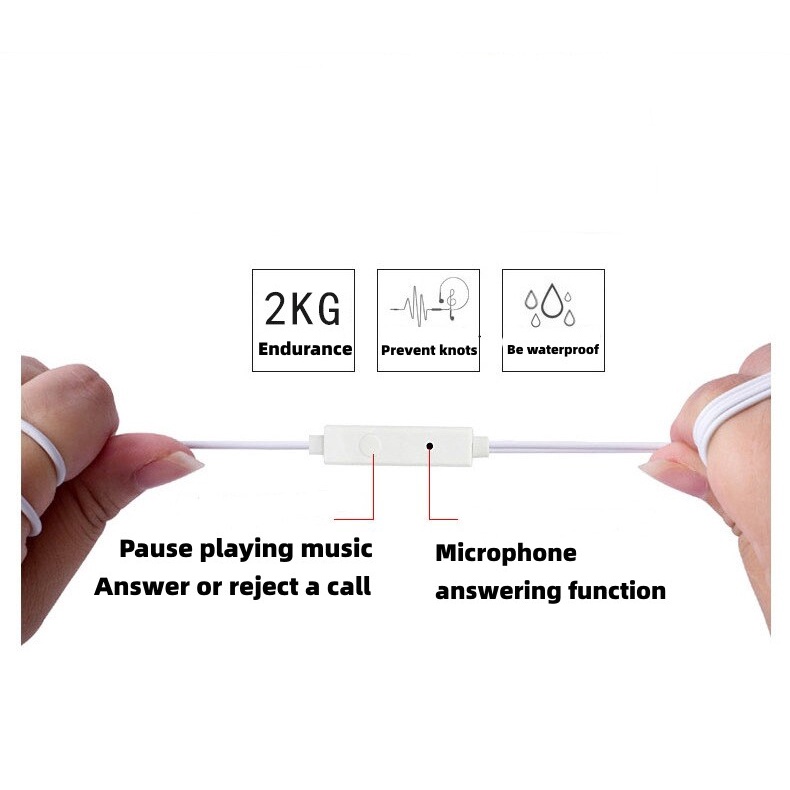 Tai Nghe Nhét Tai Jack 3.5mm Loại C Chống Ồn Chuyên Dụng Chơi Game Cho Huawei Oppo