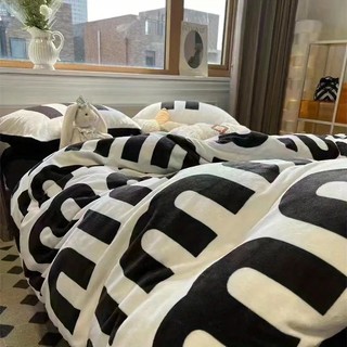 Bộ chăn ga và vỏ gối 4 món bằng vải cotton giặt được