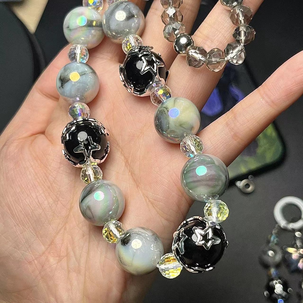 Chuỗi Hạt Hình Ngôi Sao Dạ Quang Treo Trang Trí Điện Thoại