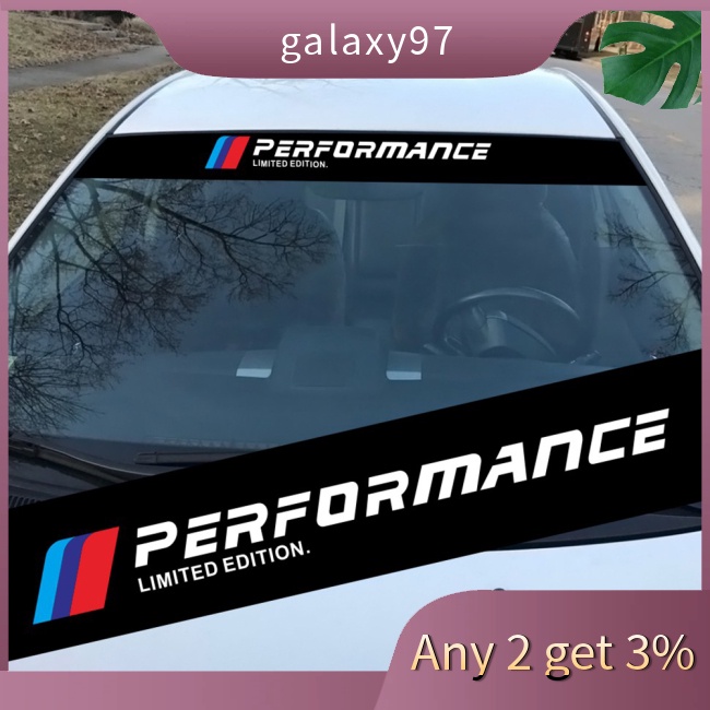 Miếng Dán Trang Trí Kính Chắn Gió Trước Sau Tự Dính In Chữ galaxy D-1343