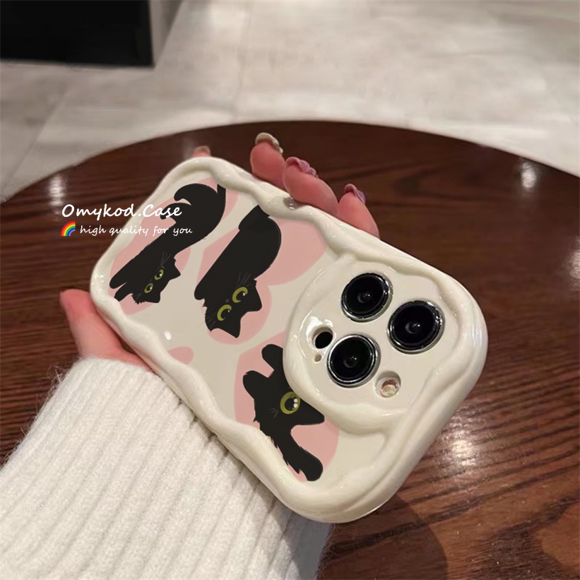 Redmi a1 12c redmi note 12 11 10 9 pro redmi 10c 12 4g 10 9a 9t 9c xiaomi 12 11 lite poco x3 3d cbig eyed cat Ốp điện thoại bảo vệ mềm