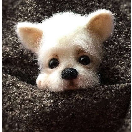 Ghim Cài Áo Hình Mèo / Cáo / Cáo Bằng Len Làm Thủ Công DIY Sáng Tạo