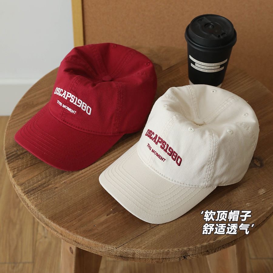 Mũ Lưỡi Trai Thêu Chữ Chất Liệu Mềm Mại Thời Trang Cá Tính Cho Cặp Đô