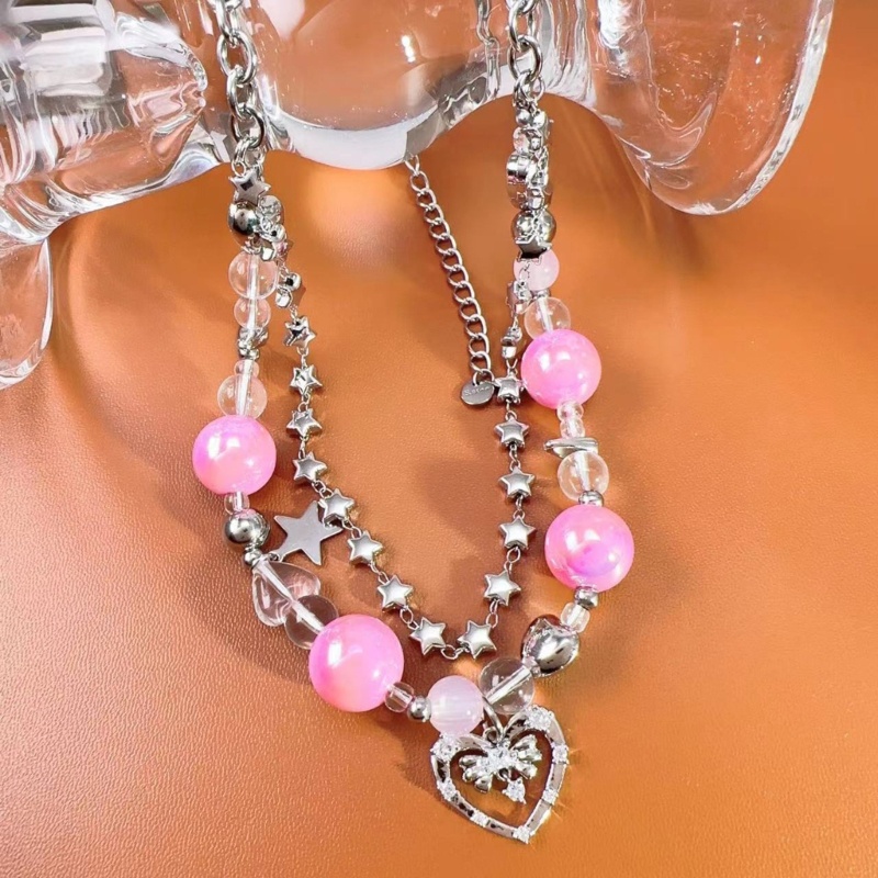 Mojito đính cườm choker vòng cổ cho phụ nữ cô gái trái tim mặt dây chuyền vòng cổ trang sức thẩm mỹ punk xương đòn chuỗi vòng cổ