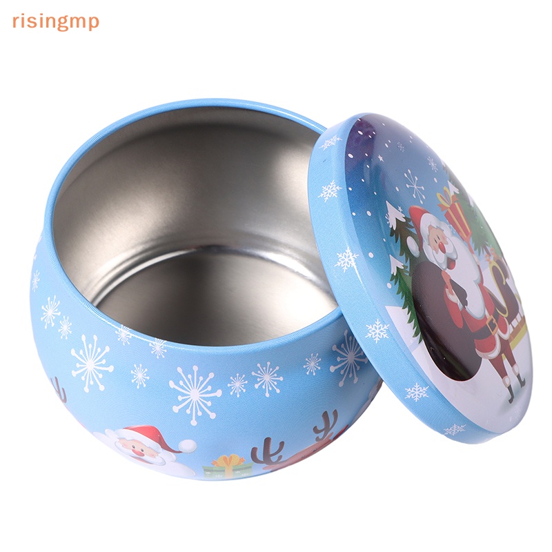 Hộp Thiếc Đựng Trà / Kẹo / Trang Sức Họa Tiết Giáng Sinh 7.7 * 5cm