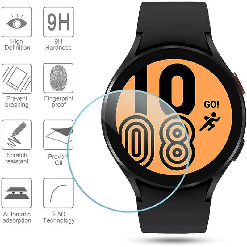 Kính cường lực cho samsung galaxy watch 6 40mm 44mm watch6 classic 43mm 47mm film bảo vệ màn hình kính trong suốt 9h