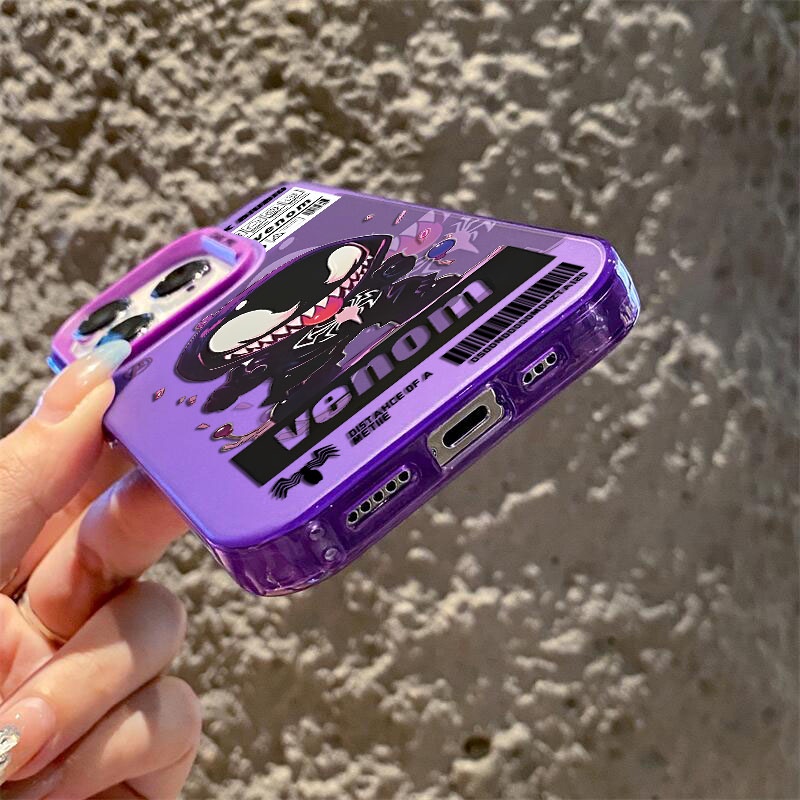 Ốp Điện Thoại Cứng Mặt Nhám Họa Tiết venom Hợp Thời Trang Cho iphone 11 12 13 Pro Max ip 11promax 12promax 13promax