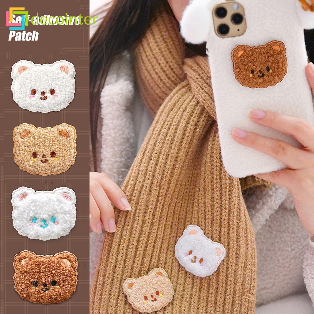 Sticker Ủi Thêu Hình Gấu Nhỏ Dễ Thương