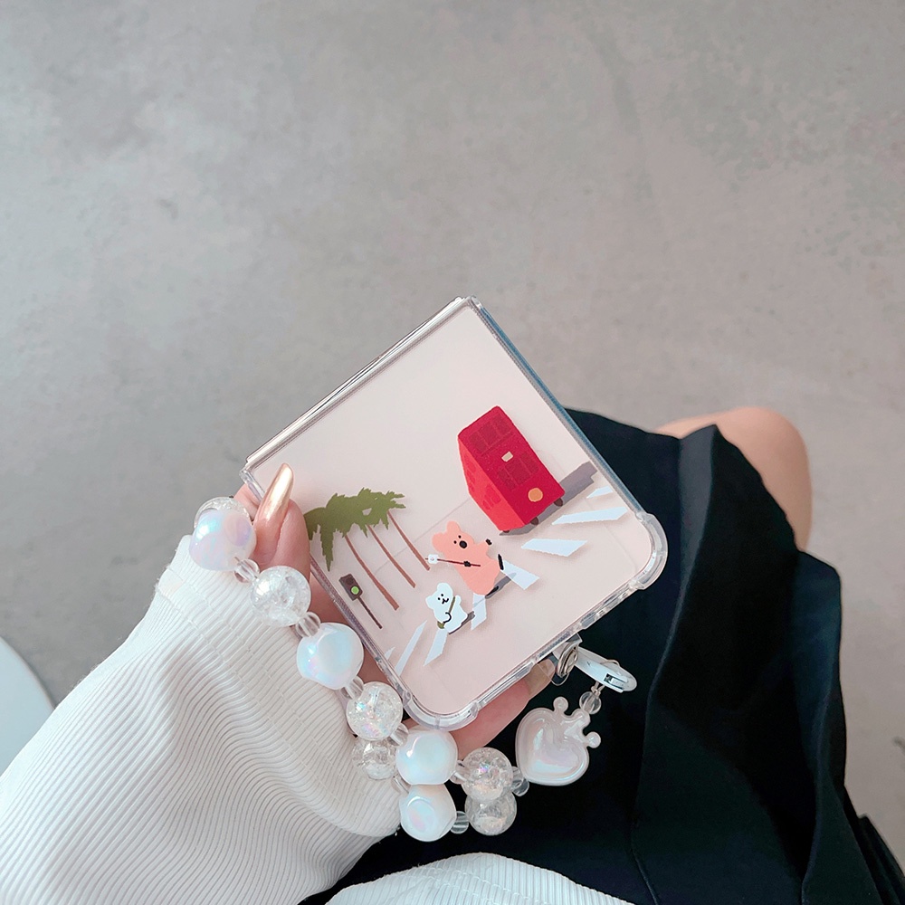 Dễ Thương Ốp Điện Thoại tpu Chống Va Đập Họa Tiết Đáng Yêu Cho samsung galaxy z flip5 ins samsung z flip5 flip z 5