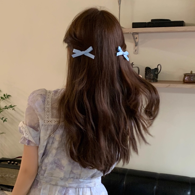 Kẹp Tóc Nơ Ruy Băng Phong Cách Hàn Quốc Cho Nữ