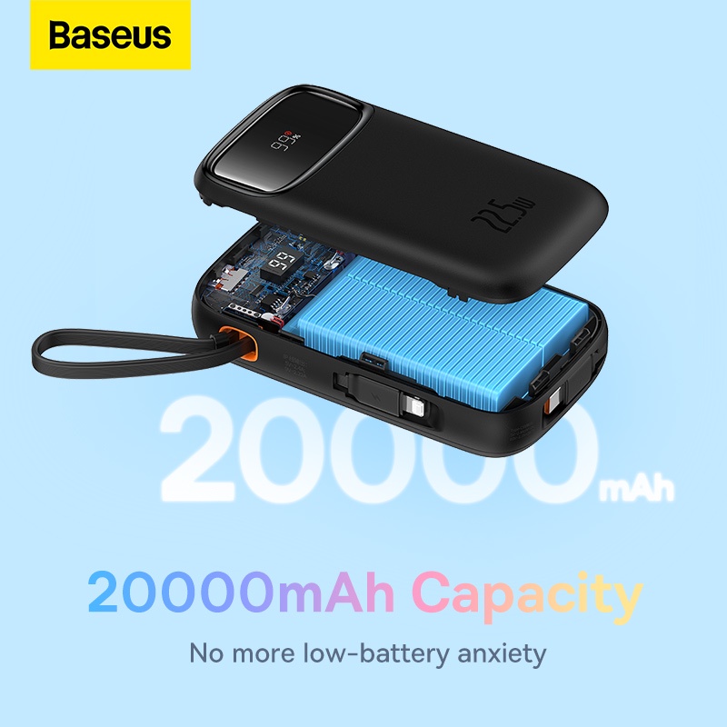 Pin Sạc Dự Phòng Nhanh Baseus 22.5w 10000mah 20000mah Type-C 20W Cho iphone 14 13 12 pro