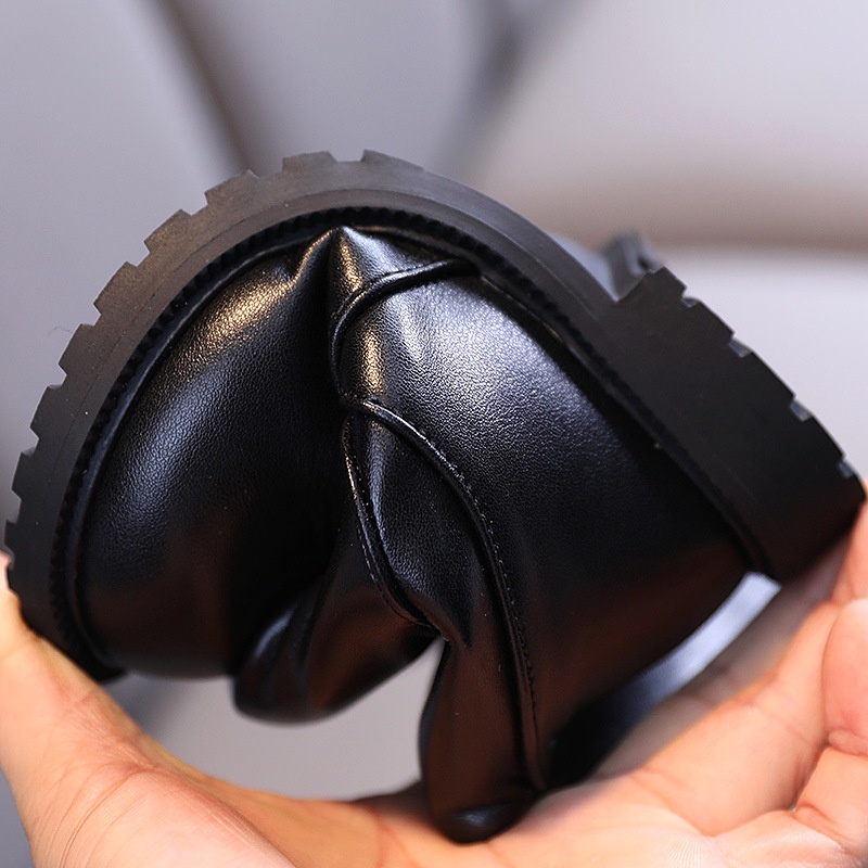 Giày Bốt Cao Cổ Có Khóa Kéo Bên Hông Thời Trang Hàn Quốc Mới iq angel