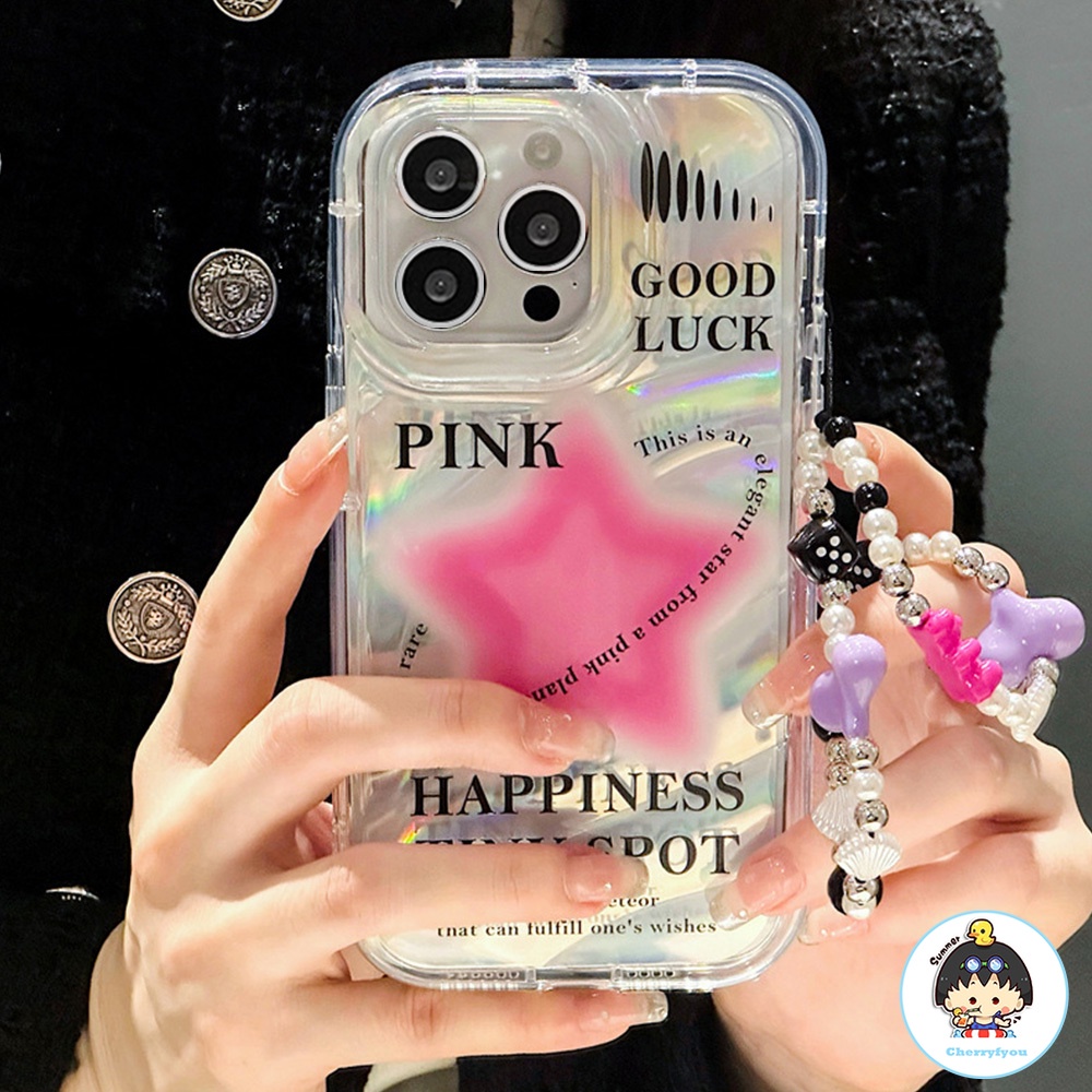 Thời Trang Ốp Điện Thoại tpu Mềm Chống Sốc Hình Ngôi Sao 3d Màu gradient Cho iphone 15 14 13 12 11 pro max x xr 8 7 plus