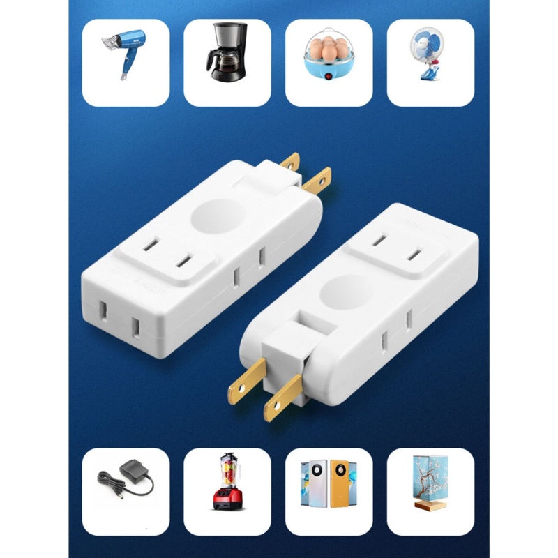 Bộ chuyển đổi nguồn 4Wall Outlet nhỏ gọn AMOONA với phích cắm 180 độ Bộ sạc tường Tuyệt vời cho mọi 
