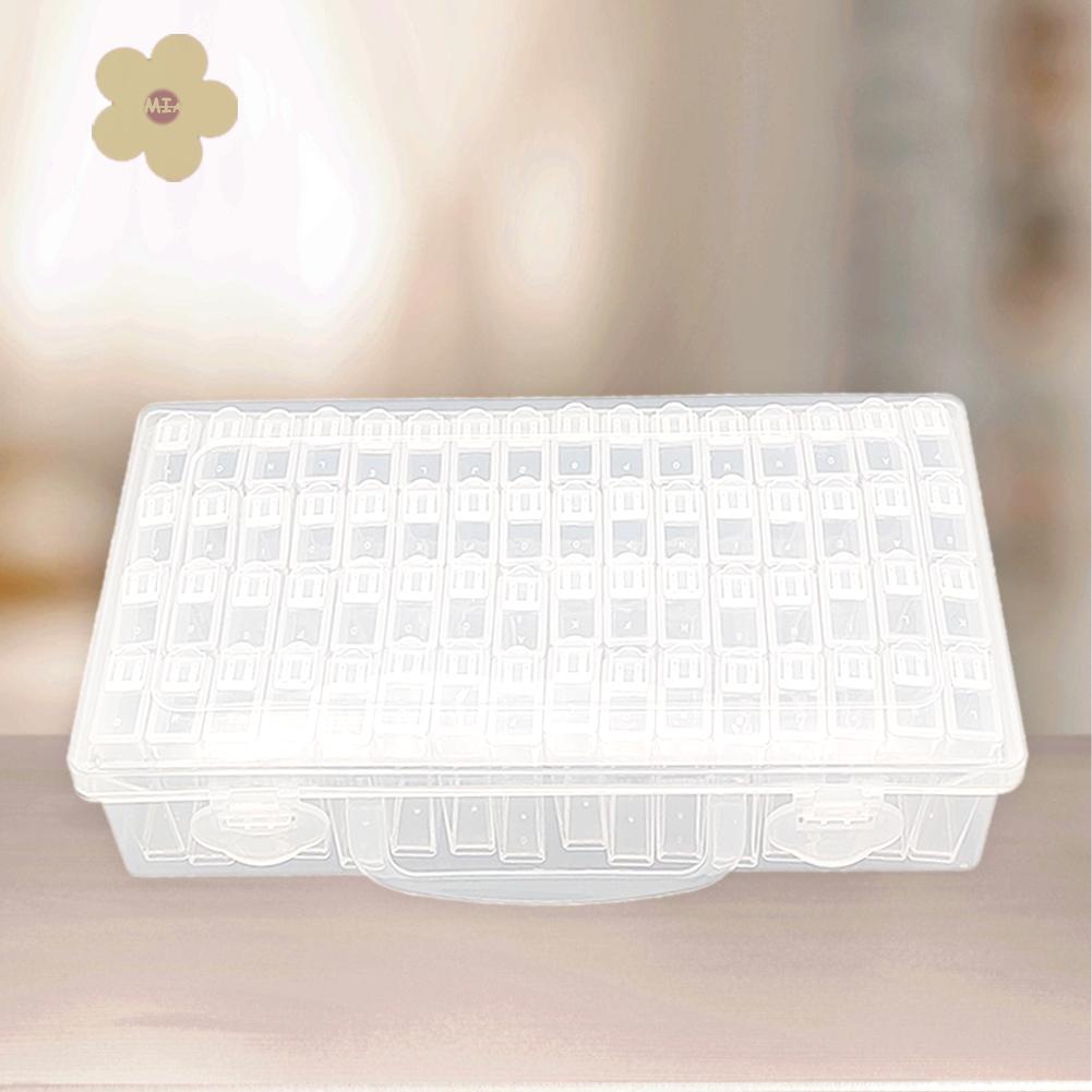 Hộp Đựng Hạt Cườm Bằng Acrylic 32 / 48 / 64 Ngăn Tiện Dụng