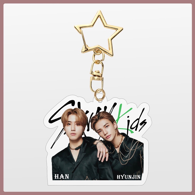 Hq kpop stray kids apmc keychain mặt dây chuyền acrylic