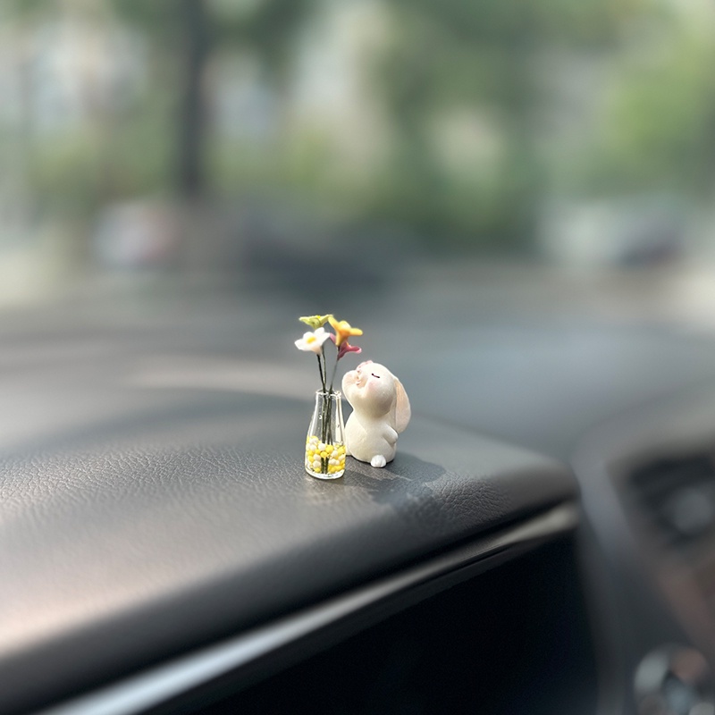 Đồ trang trí Búp Bê Hoa Cúc mini Dễ Thương Dùng Trang Trí Cửa Sổ Xe Hơi
