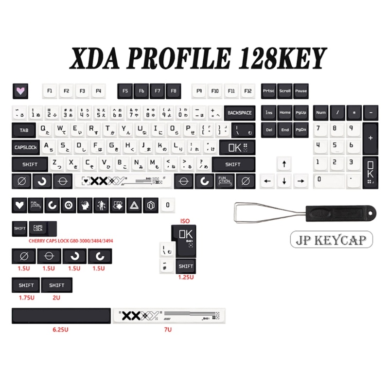 Kiki Bàn Phím Cơ Học Tiếng Anh / Nhật Hàn Dành Cho 61 87 980 104 108