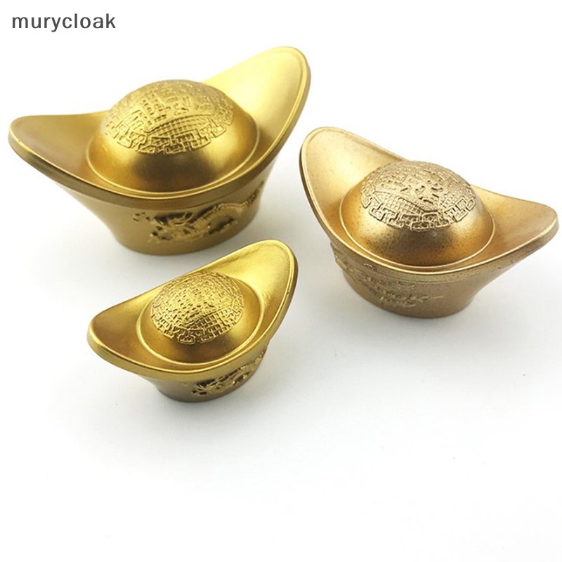 Mur # vàng giả thỏi yuanbao cổ trung quốc đồ trang trí phong thủy nhỏ trang trí Thỏi VÀNG ,BẠC chiêu lộc  vn
