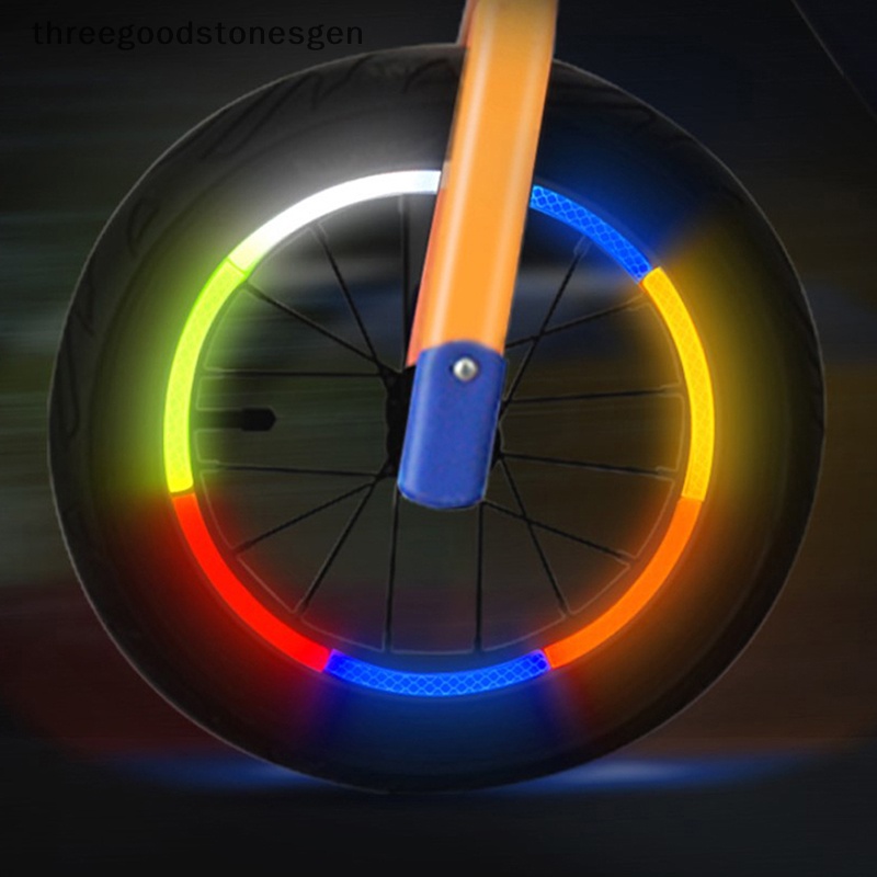 Miếng dán lốp phản quang miếng dán an toàn xe đạp trang trí dải phản quang miếng dán phát sáng skid steer wheel decal phụ kiện tss