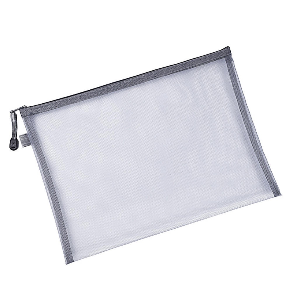 A4 a5 dây kéo trong suốt kiểm tra giấy thông tin túi văn phòng sinh viên túi đựng hồ sơ lưới nylon